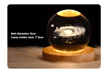 Lade das Bild in den Galerie-Viewer, Crystal Ball I LED Solar System 3D Galaxy Kugel
